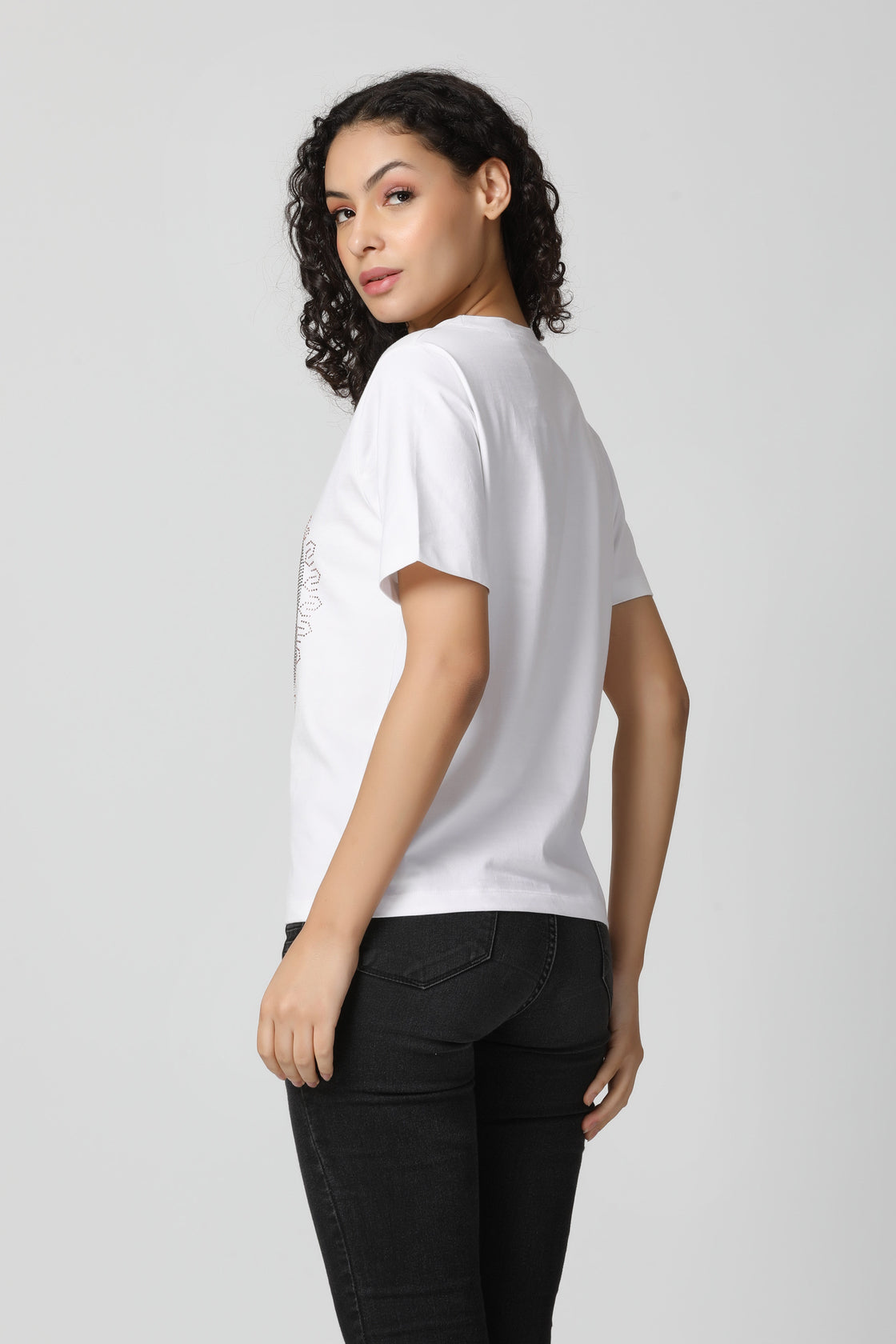 Signature Multi Color Crystal Diamond T-Shirt