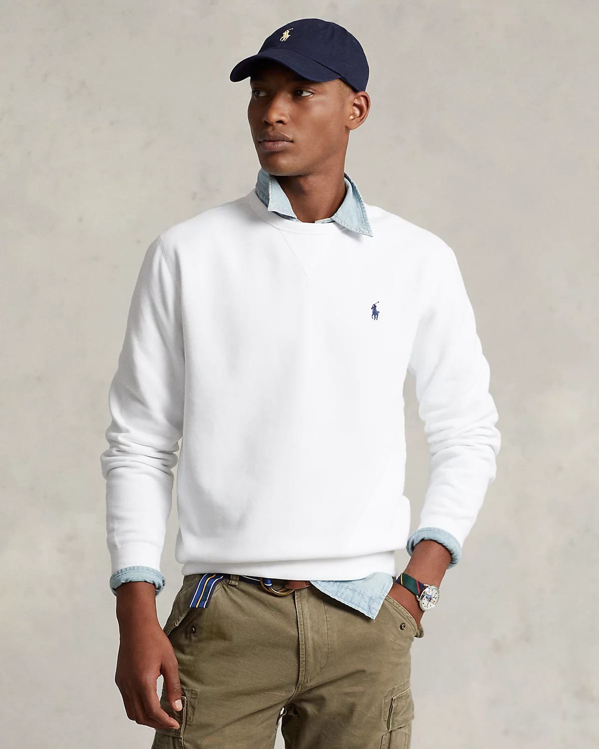 RL Fleece Sweatshirt (White)