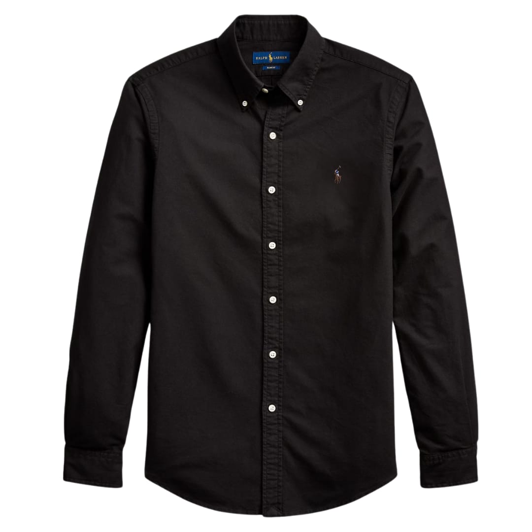 Black Oxford Shirt (Multi Logo)
