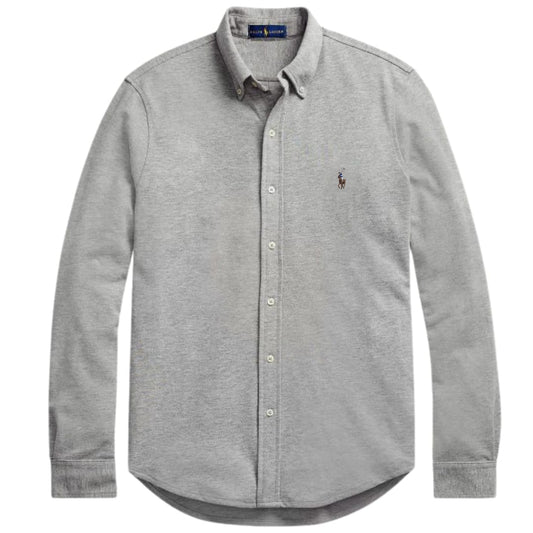 Grey Oxford Shirt (Multi Logo)