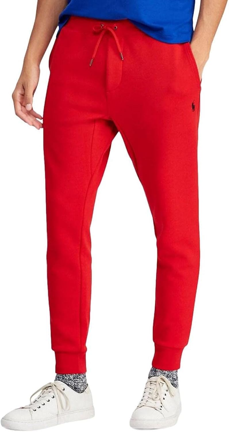 Fleece Track Pant Red (Slim Fit)