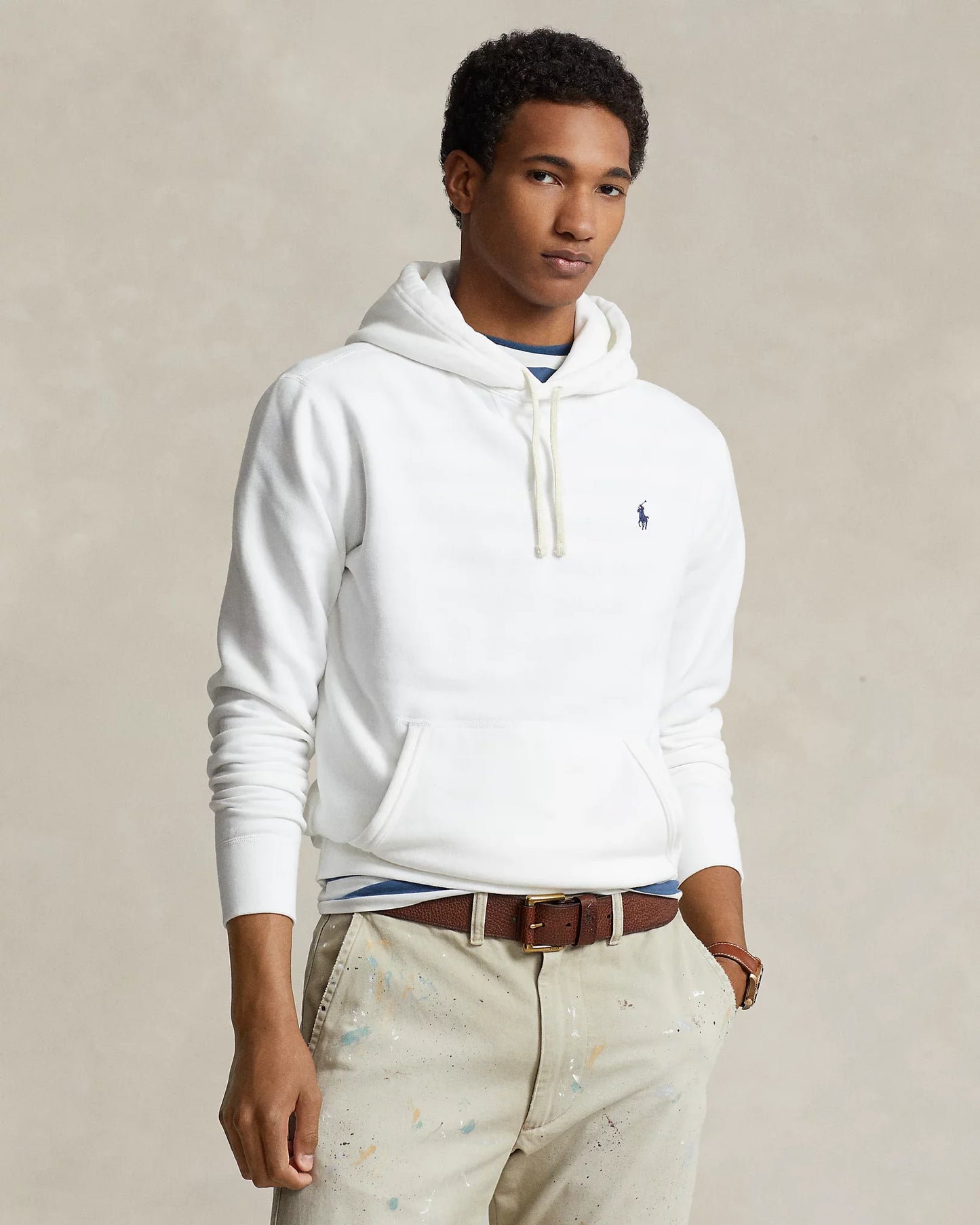 RL Fleece Hoodie (White)