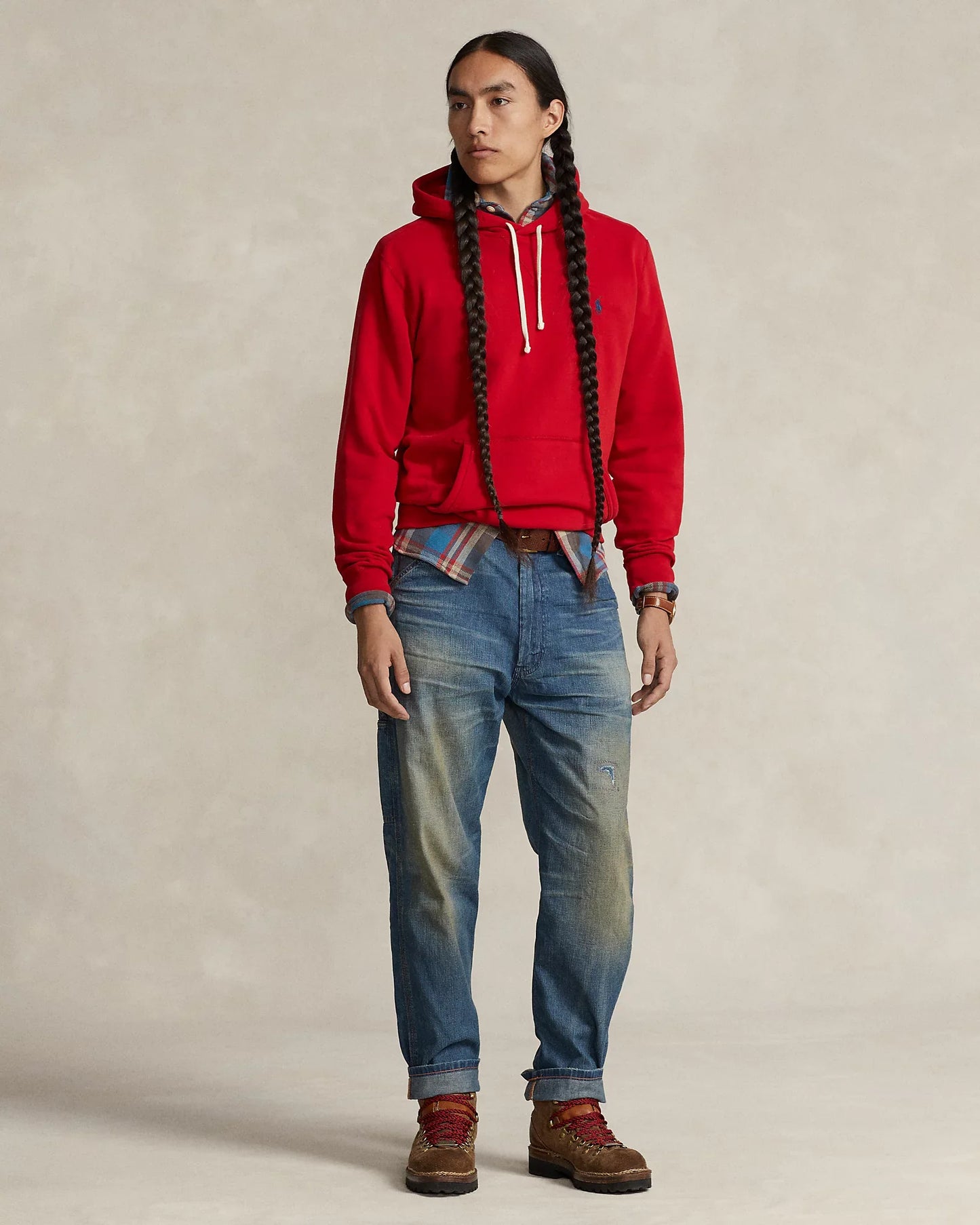 RL Fleece Hoodie (Red)