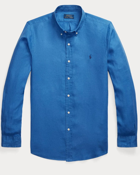 ABD Royale Blue LINEN Shirt