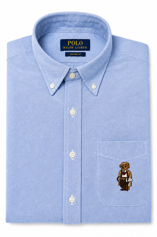 RL Aqua blue teddy oxford shirt