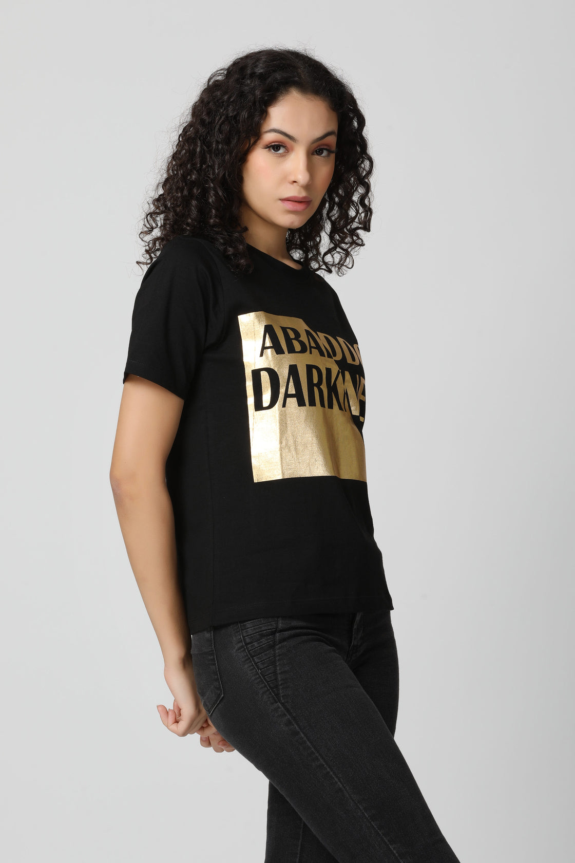 Gold Foil Box Logo T-Shirt