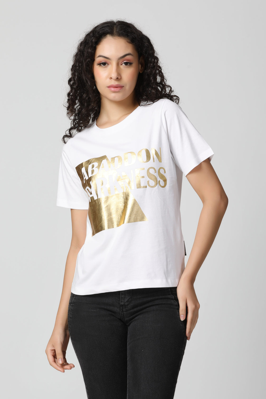 Gold Foil Box Logo T-Shirt