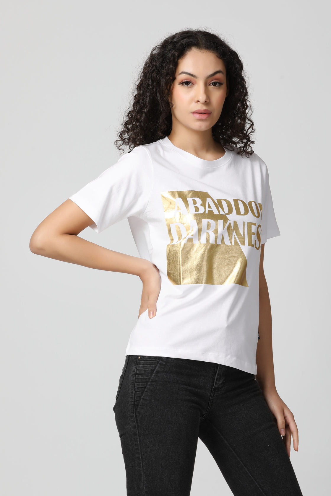 Gold Foil Box Logo T-Shirt