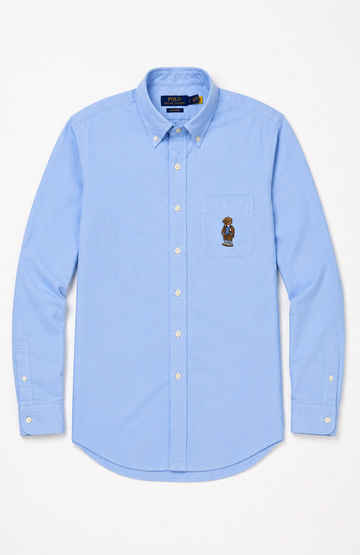 RL Sky dark teddy oxford shirt