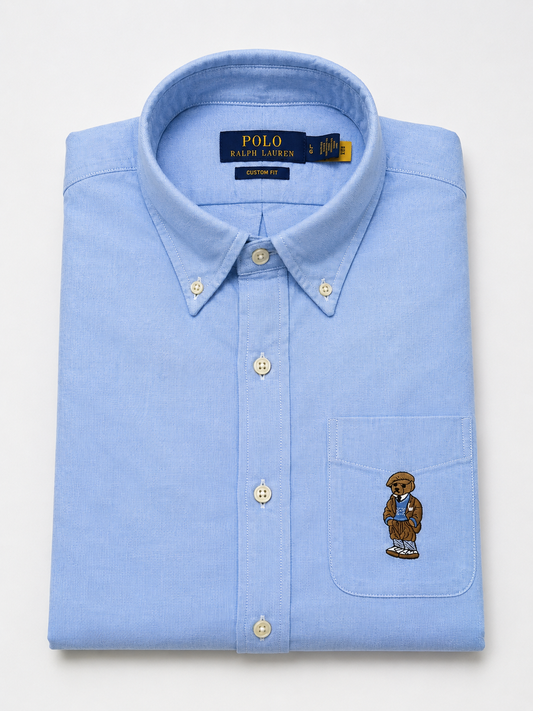 RL Sky dark teddy oxford shirt