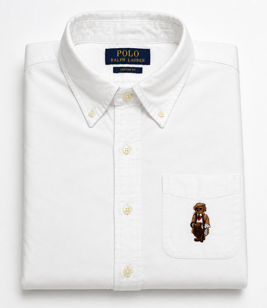 RL White teddy oxford shirt