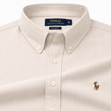 Brown Stripes oxford shirt (Pencil)