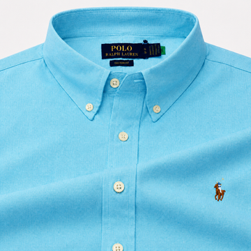 Aqua Blue Shirt Multi Logo