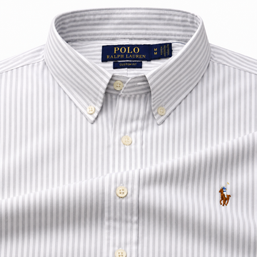 Grey Stripes oxford shirt
