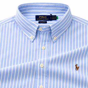 Blue stripes oxford shirt (big)