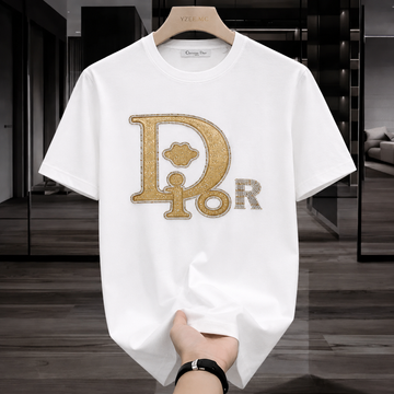 Dior Golden Tshirt White (Supima Cotton)