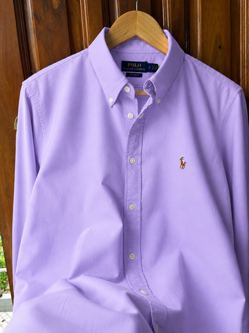 Lavendar Shirt Multi Logo
