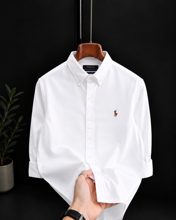 White Oxford Shirt Multi Logo