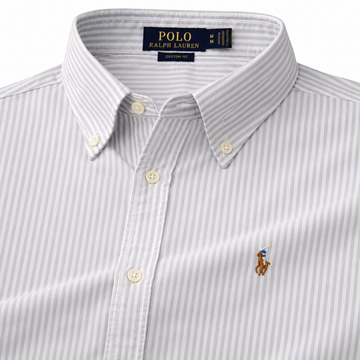 Grey Stripes oxford shirt