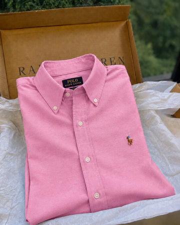 Peach Shirt Multi Logo