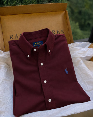 ABD Poplin Wine Shirt