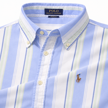 Blue big Stripes oxford shirt