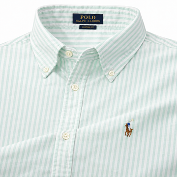 Green Stripes oxford shirt