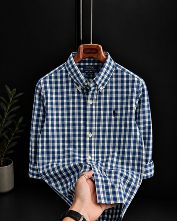 Blue Checks oxford shirt