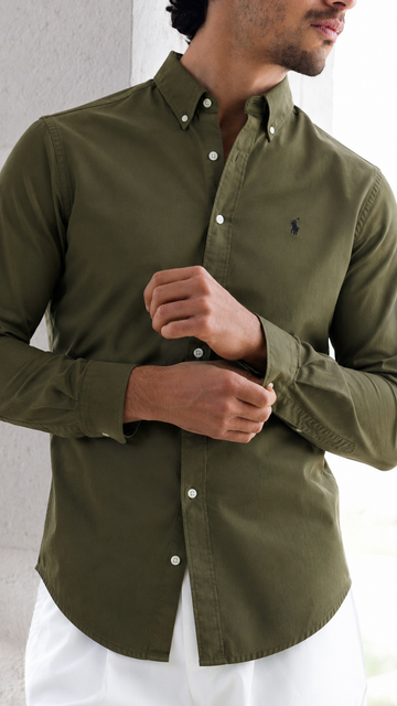 ABD Olive Green Oxford Shirt