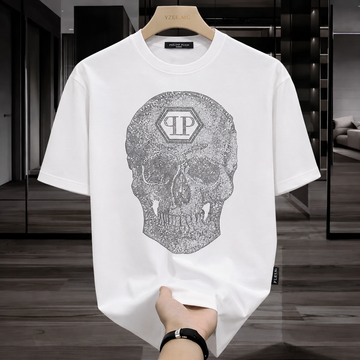 PP Skull Tshirt White (Supima Cotton)