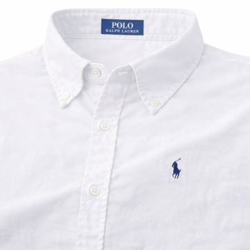 White Oxford Shirt (Classic Navy Logo)