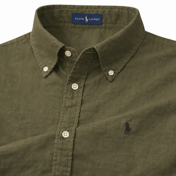 ABD Poplin Bottle Green Shirt