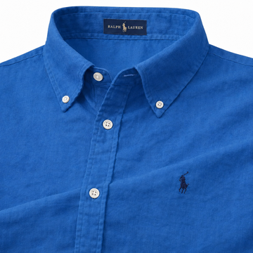 ABD Royale Blue LINEN Shirt