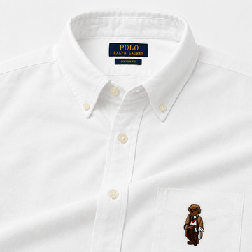 RL White teddy oxford shirt
