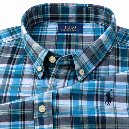 RL Madras cotton Blue checks (super soft)
