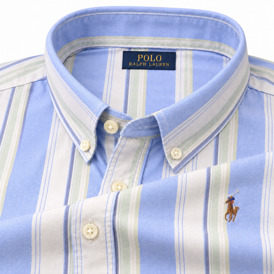 Blue big Stripes oxford shirt