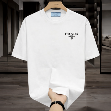 Prada Signature Logo White T-shirt