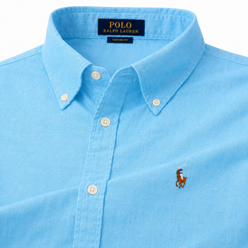 Aqua Blue Shirt Multi Logo