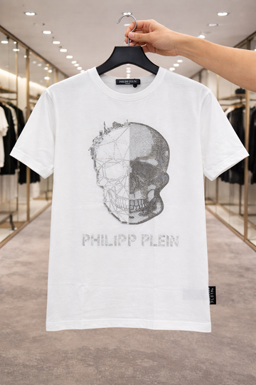 PP skull Tshirt White (Supima Cotton)