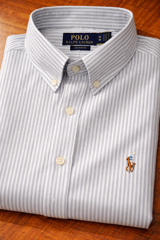 Grey Stripes oxford shirt