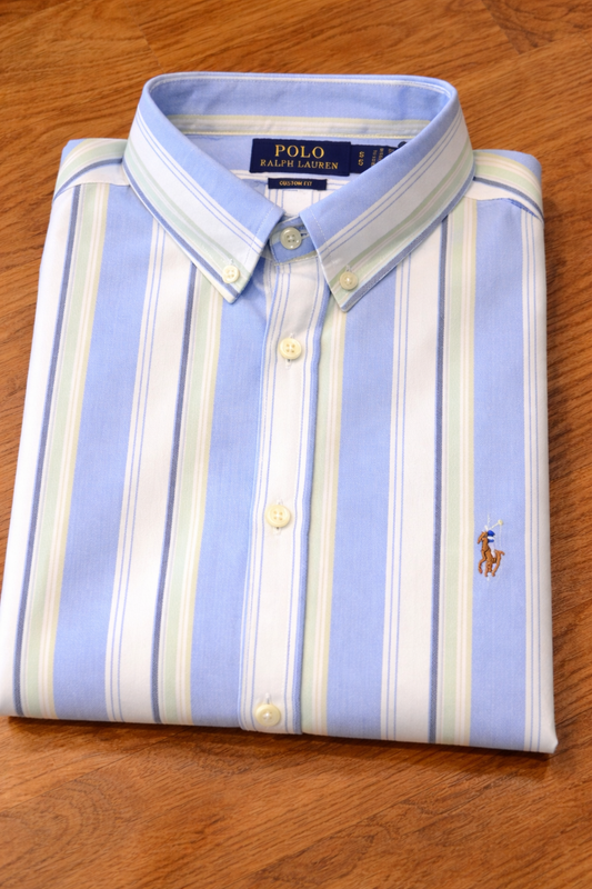 Blue big Stripes oxford shirt