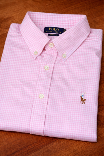 Pink gingham checks