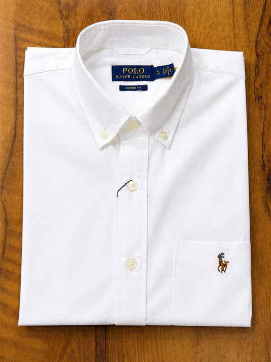 RL Shirt white (With Pocket)