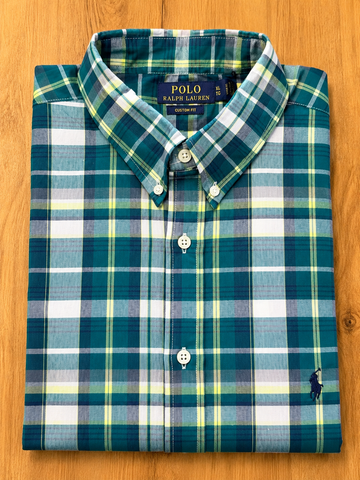 RL Madras cotton green checks (super soft)