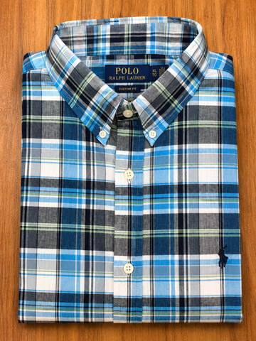 RL Madras cotton Blue checks (super soft)