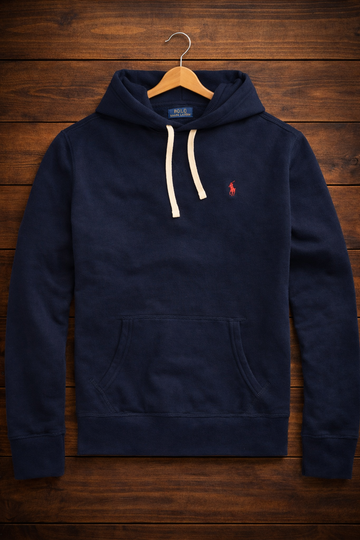 RL Fleece Hoodie (Navy Blue)