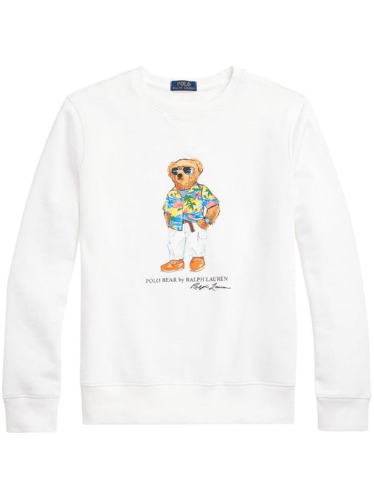 Rare Collection RL Fleece Sweatshirt (White Teddy Printed)