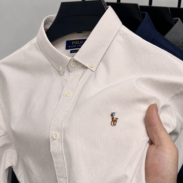 Brown Stripes oxford shirt (Pencil)