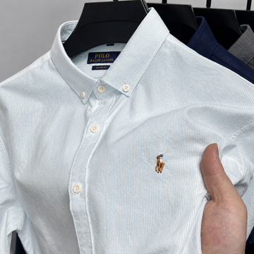 Green Stripes oxford shirt (Pencil)