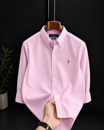 Pink gingham checks
